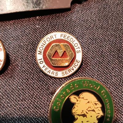 LAPEL SERVICE PINS, ENGRAVED BRACELET AND MORE