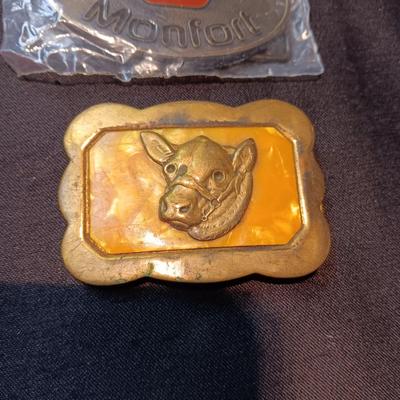 2 BELT BUCKLES
