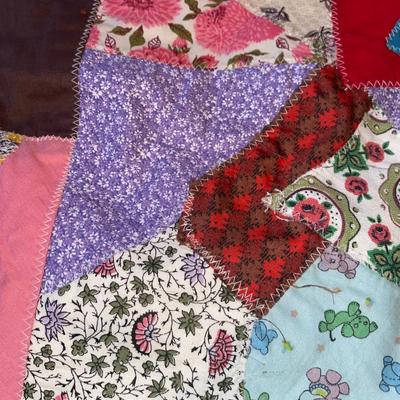 HANDMADE QUILT TOP AND BABY QUILT