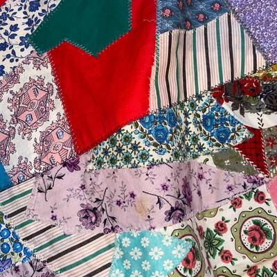 HANDMADE QUILT TOP AND BABY QUILT