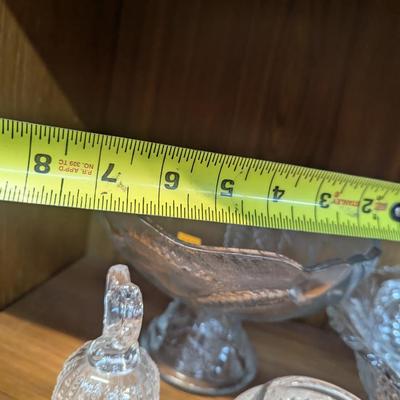 Vintage Pressed & Cut Glass Crystal Decor
