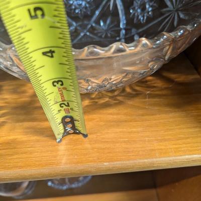 Anchor Hocking Star Of David Press Glass Bowls & Various Glass Crystal Decor