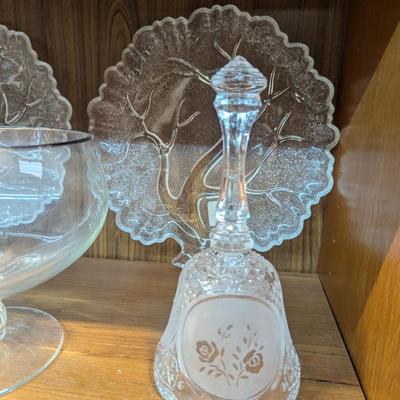Hazel Atlas Orchard Clear Serving & Various Glass Pieces