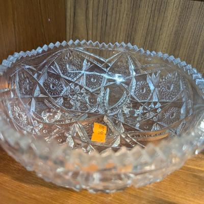 Various Glass/Crystal Serving Dishes & Bell