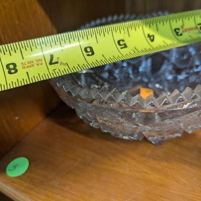 Various Glass/Crystal Serving Dishes & Bell