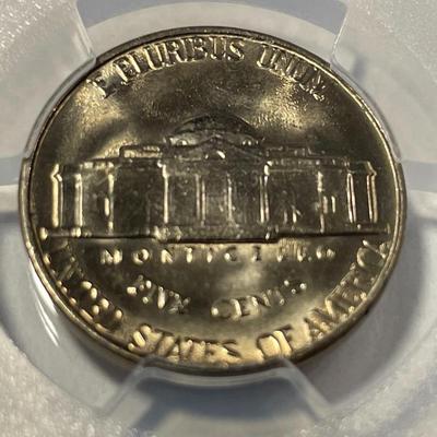PCGS CERTIFIED 1961-P MS65 GRADED JEFFERSON NICKEL AS PICTURED. FREE DOMESTIC SHIPPING.