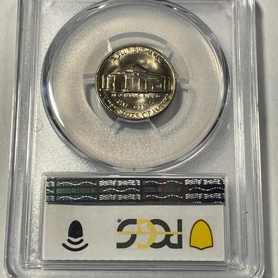 PCGS CERTIFIED 1961-P MS65 GRADED JEFFERSON NICKEL AS PICTURED. FREE DOMESTIC SHIPPING.