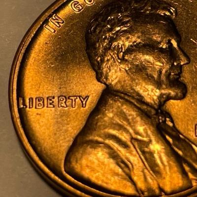 (12) 1960-D BU SMALL DATE FILLED "R" IN LIBERTY VARIETY LINCOLN CENTS AS PICTURED. FREE DOMESTIC SHIPPING.