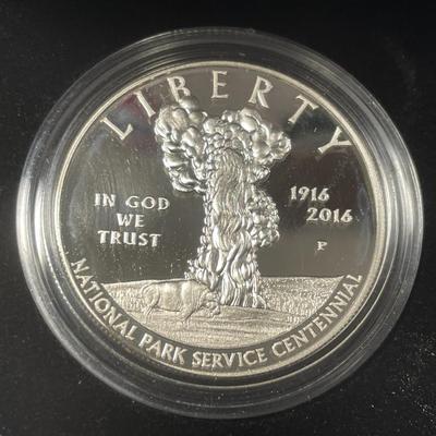 2016-P National Parks Service Centennial Commemorative Silver Dollar Proof as Pictured. FREE DOMESTIC SHIPPING.