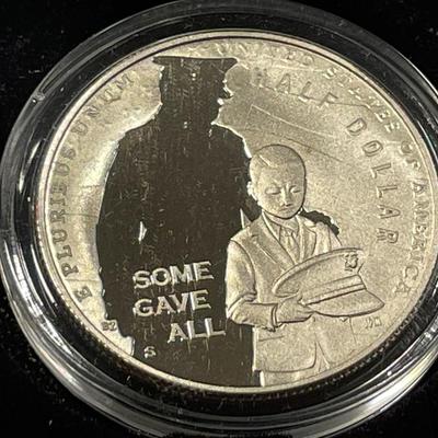 2022-S National Purple Heart Hall of Honor PROOF Half Dollar Coin Box and COA as Pictured. FREE DOMESTIC SHIPPING.