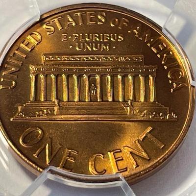 PCGS CERTIFIED 1966 SMS SP67 RED LINCOLN CENT AS PICTURED. FREE DOMESTIC SHIPPING.