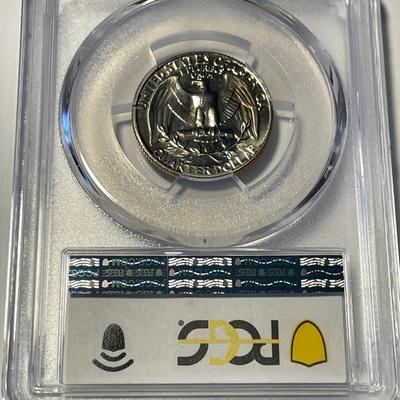 PCGS CERTIFIED 1966 SMS SP67 WASHINGTON QUARTER AS PICTURED. FREE DOMESTIC SHIPPING.