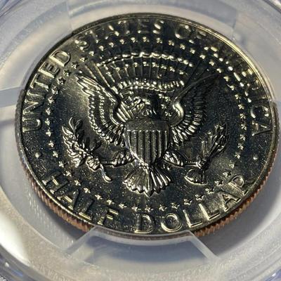 PCGS CERTIFIED 1987-P MS66 KENNEDY HALF DOLLAR AS PICTURED. FREE DOMESTIC SHIPPING.