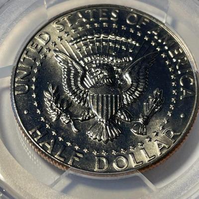 PCGS CERTIFIED 1987-D MS66 KENNEDY HALF DOLLAR AS PICTURED. FREE DOMESTIC SHIPPING.