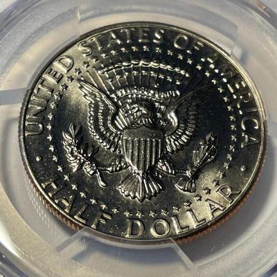 PCGS CERTIFIED 1987-D MS65 KENNEDY HALF DOLLAR AS PICTURED. FREE DOMESTIC SHIPPING.