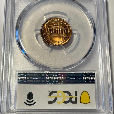 PCGS CERTIFIED 1969-D MS66 RED LINCOLN CENT AS PICTURED. FREE DOMESTIC SHIPPING.