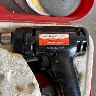 SOCKET SET, WEN 3/8" DRILL AND OTHER HAND TOOLS