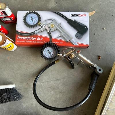 PRESTAFLATOR Tire Chuck Pressure Filler Gauge for Air Compressor Hose & MORE