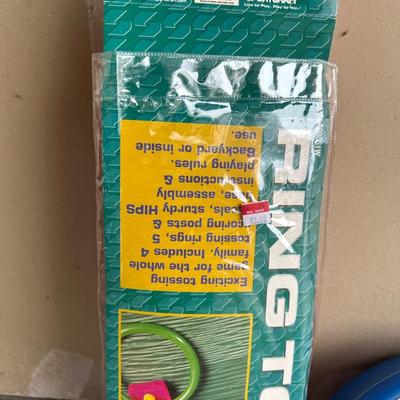LIKE NEW CROQUET SET AND A YARD RING TOSS GAME
