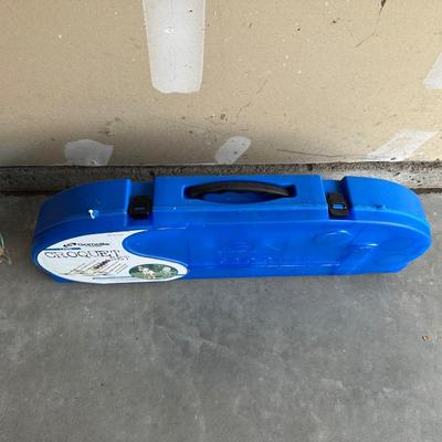 LIKE NEW CROQUET SET AND A YARD RING TOSS GAME