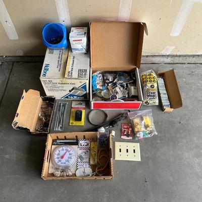NEW EXHAUST FAN AND A VARIETY OF HARDWARE