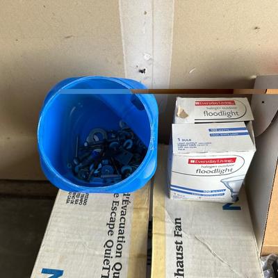 NEW EXHAUST FAN AND A VARIETY OF HARDWARE