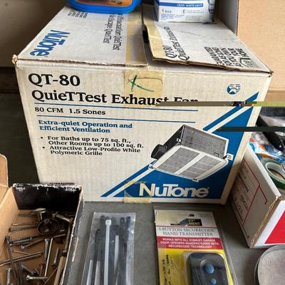 NEW EXHAUST FAN AND A VARIETY OF HARDWARE