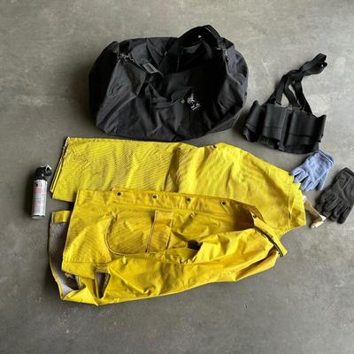 NEW EXPRESS X DUFFLE BAG, RAIN GEAR, SAFETY WAIST BELT AND MORE
