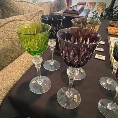 8 Bleikristall Glasses