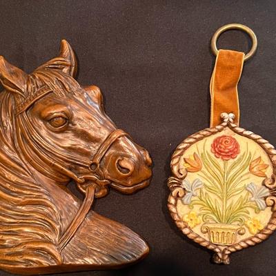 3 vintage wax plaques