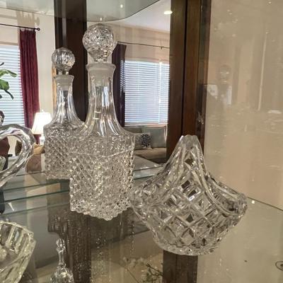 11 pieces crystal/glassware