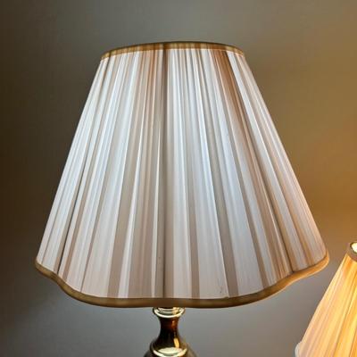 Set of Brass Table Lamps