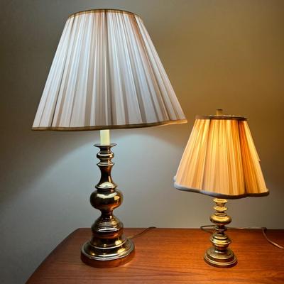 Set of Brass Table Lamps