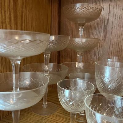 Cut Crystal Barware Glasses