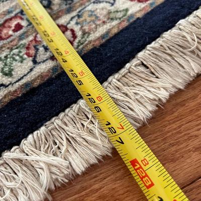 Round Oriental Area Rug 10.5" Diameter