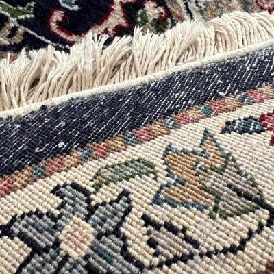 Round Oriental Area Rug 10.5" Diameter