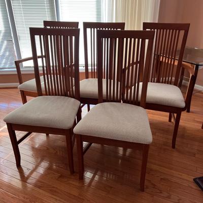 Set of 5 Benny Linden Upholstered Chairs