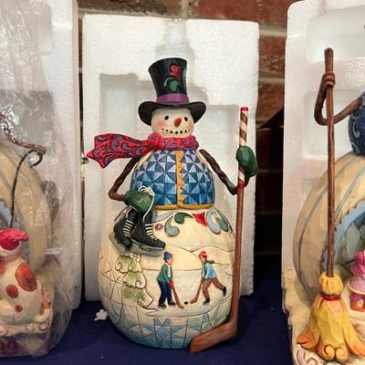 3 Jim Shore Christmas Figurines 10" Tall