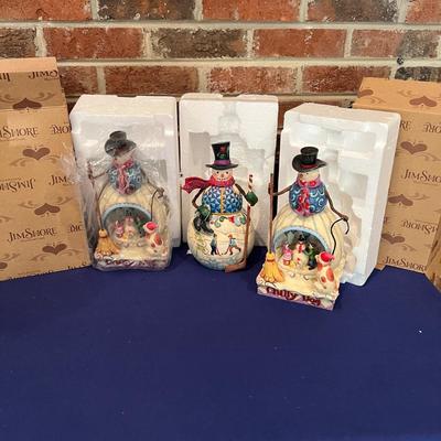 3 Jim Shore Christmas Figurines 10" Tall