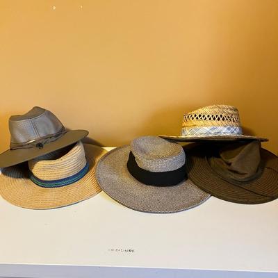 Lot of 5 Garden Outdoor Hats