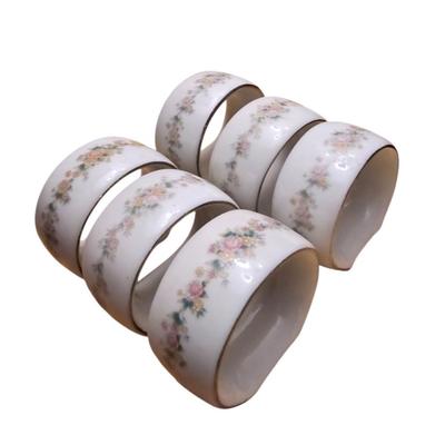Vintage Kentfield Sawyer Porcelain Napkin Rings