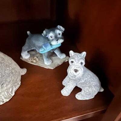 4 Schnauzer figurines
