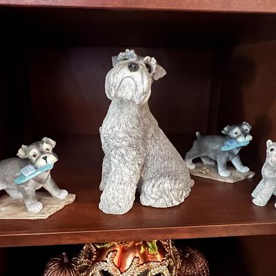 4 Schnauzer figurines