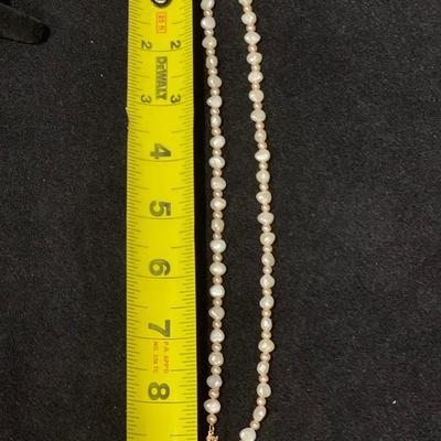 Genuine Pearl 14K Necklace