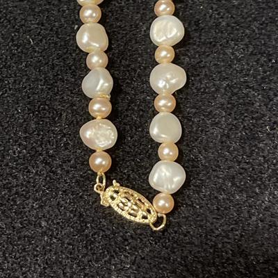 Genuine Pearl 14K Necklace