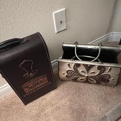 Wine and magazine racks
