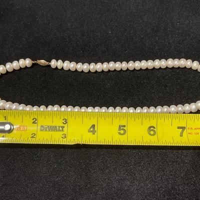 Genuine Pearl 14K Necklace