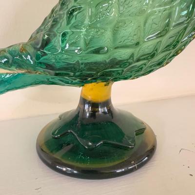 Multi-Colored Solid Glass Blown Duck (LR-DZ)