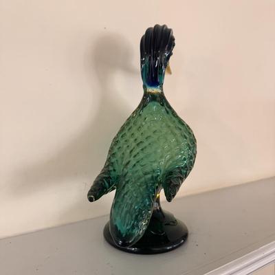 Multi-Colored Solid Glass Blown Duck (LR-DZ)