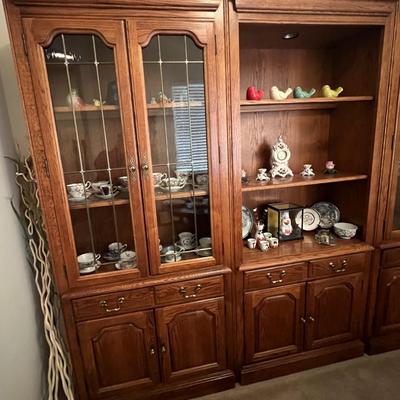 3 Piece Oak Wall Unit